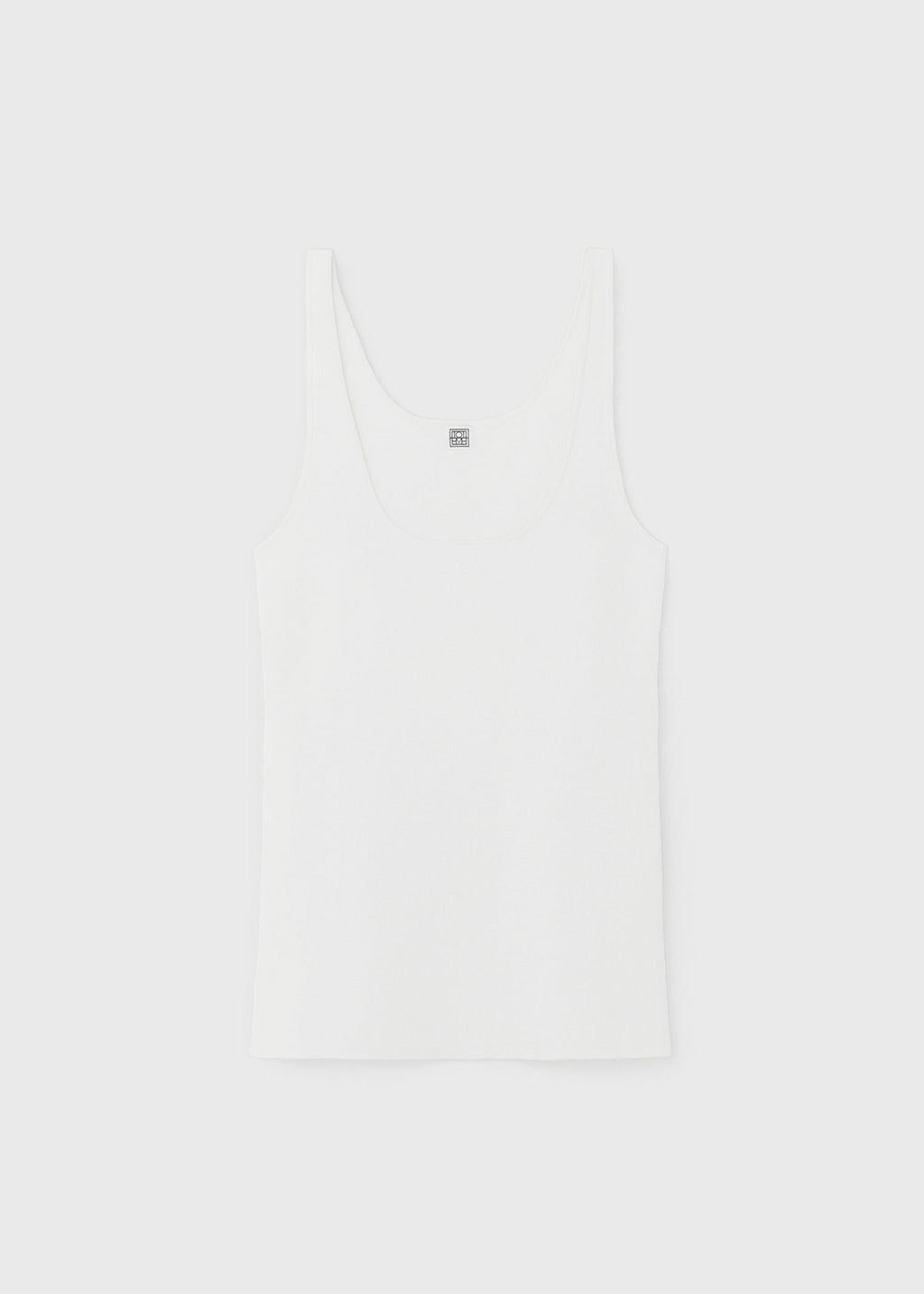 Compact knit tank white
