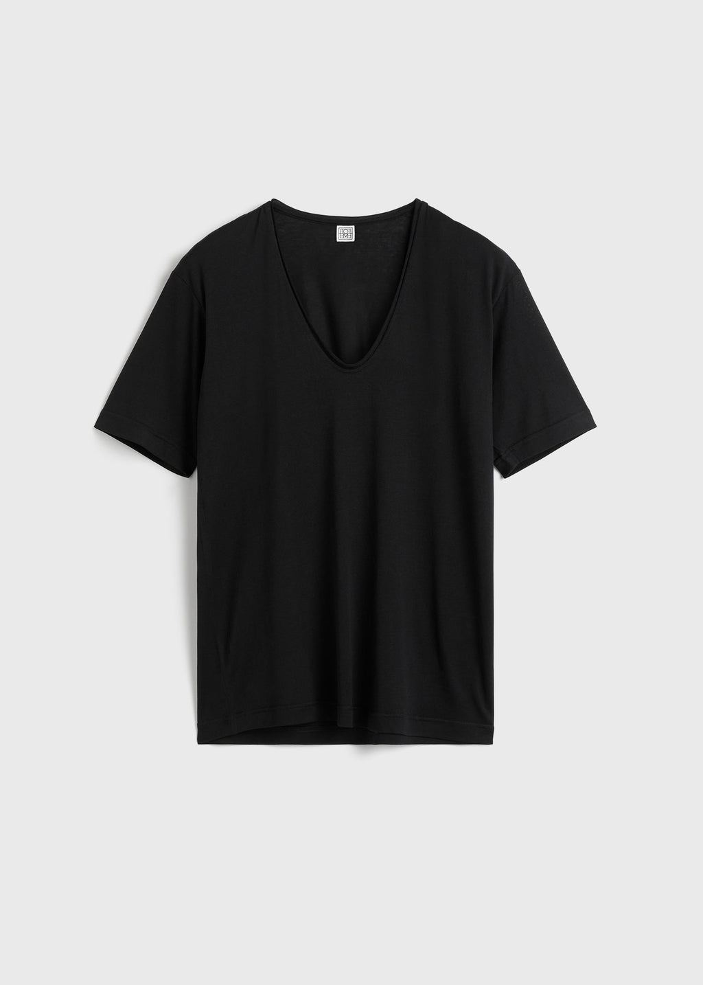 Cotton silk tee black